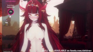 Anime Mädchen Cums nach dem Rand im Stream ... | Cam Girl VTUBER | Alekirser