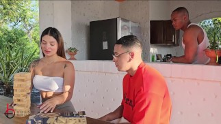 Gran culo lleno de cum por una BBC - Salome Gil & Brandon Cruz
