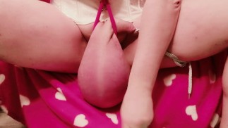 CBT masáž 🍒 Plácání obrovských 3 kilo monsterballs kolem 🍒 míče protahování extrémních 🍒 nízkých závěsů