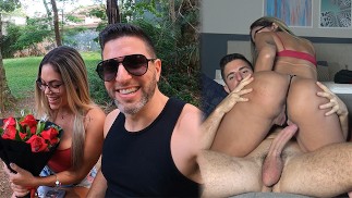 Valentinstag Fick mit einem Hot brasilianischen Babe in Ibirapuera Park