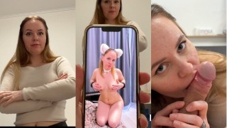 Enthüllte das schmutzige Geheimnis meiner nuttigen Stiefschwester und erteilte ihr eine Lektion dafür, Russisch mit Reden