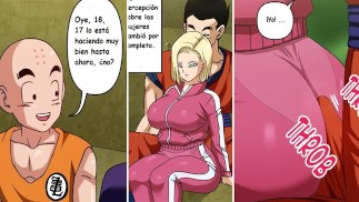 Gohan se folla a Androide 18 en medio del torneo de poder