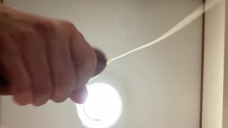 masturbation スマホ自撮りオナニー ゲイ 下アングルからデカ玉金ぶらぶらの手コキ悶絶大量ザーメン射精
