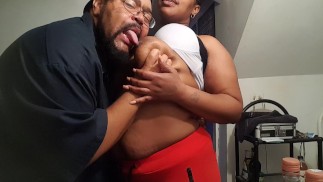 "PULL THOSE BIG SLOPPY TITS OUT AND LET ME SUCK ON THEM BITCH!"