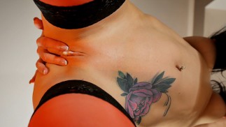 Follada por detrás💋 Cum en coño💦 Sexo de pie. Vista desde abajo.