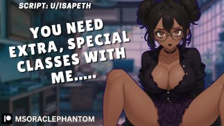 [F4M] Private Lessons With Your Goth Professor [Audio Porn]