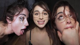 DADDYS FLOOR LICKING WHORE - Она заставила его кончить ей в глаза - Audrey Reid