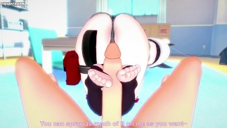 POV Hentai Footjob From Caper from Arknights