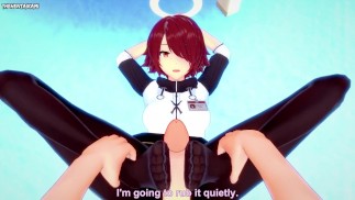 POV Hentai Footjob From Exusiai from Arknights