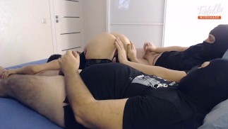 We invited a friend to film our home sex. A real orgasm. Full scene. Ep 12451