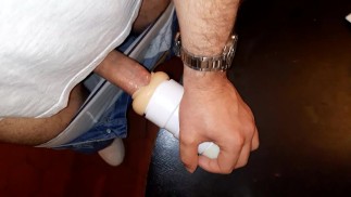 First Time Using a Pocket Pussy – Intense Pleasure & Big Load