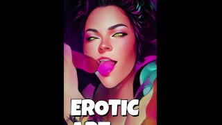 Svůdné pohledy | Animované kouření | Erotické Art
