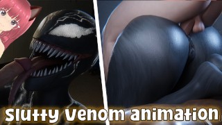 Она Venom любит человеческие члены, Человек-паук балк трахает ее (Ulfsark3D анимация) - Jazziuu