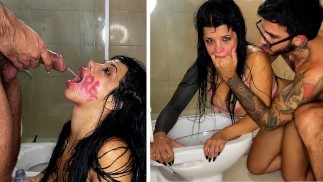 私はあなたのトイレ痴女です!、パパ!サブはたくさんの小便、Face Fucking、乱暴なセックスとフェイシャルを取得します