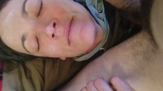 Spuug en sperma op mijn gezicht