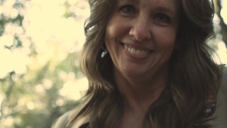 Sexy, hot, mature MILF park ranger gets caught by a young, lost hiker. -Roxy, the Park Ranger
