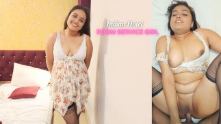Indian Hotel Guest fucked sexy room service girl, błagała, żeby przestała się pieprzyć, hindi wideo