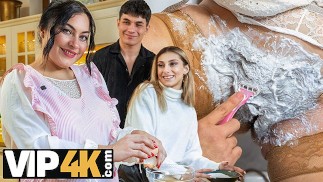 MOMMY4K. La rasatura della figa matura è finita in una calda scopata in bagno