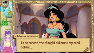 Princess Jasmines Tette! La regina addestratrice di Akabur non censurata parte 3