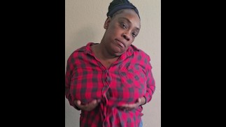 Ebony BBW oma stuitert grote tieten