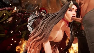Demônio Nezuko Adulto Trio Anal - Demônio Slayer Hentai