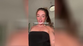 Наполненная спермой киска IG Live Teen протекает после неудачи с членом отчима!