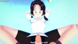 POV Hentai Footjob from Videl from Dragon Ball Z