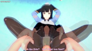Хентай ногами от первого лица от Karin от Epic Seven