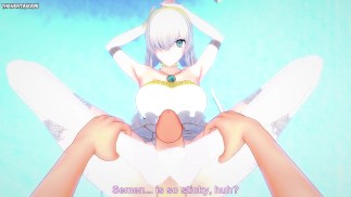 POV Hentai Footjob de Anastasia de Fate / Grand Order
