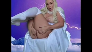EMMA FROST MIND FODA COSPLAY JOI traindo o vizinho
