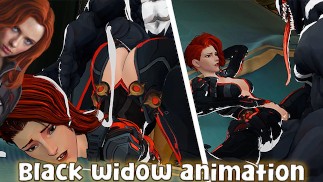 Venom scopa la figa di Black Widow con un cazzo venoso (animazione DeltaFxx) - Jazziuu