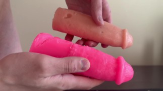 Клонирование моего члена с помощью clone-a-willy+balls (темно-ярко-розового) и двойного кольца Admiral Cock & Ball