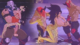 Hot pelea de chicas sexy en público por diversión. Juego Porno Hentai # 2