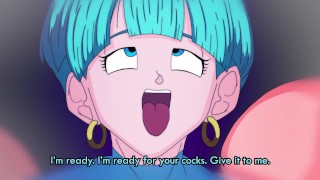 Bulma's Birthday (Gang) Bang - DB Parody Hentai - Ore_Jai