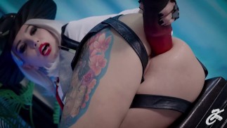 Solo anal cosplay - Hinata / Ashe / Fallout / Tifa / PS5 Chan