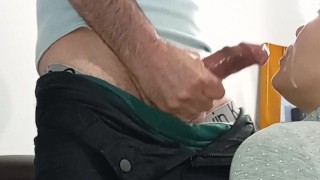 DIEPE PIJPBEURT EN SPERMA OP HET GEZICHT