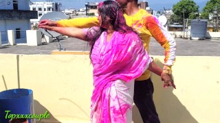 Vůbec nejlepší kurva na indickém festivalu "HOLI".