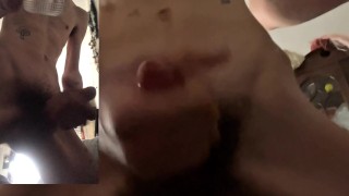 2 POV Straight Twink CUM hart vor der Kamera mit Fleshlight