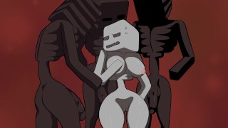 Minecraft 3 Black Skeletons en 1 White .porn videos 2025