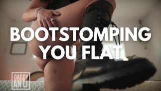 ブーツがあなたを平らに踏みつける-FemDom POV