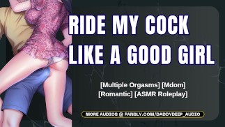 Dom Boyfriend faz você esguichar várias vezes no pau dele | Áudio masculino gemendo | ASMR para mulheres