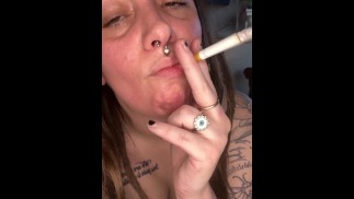 Fumar y burlas de mi coño