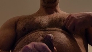 POV DE URSO MUSCULOSO PELUDO SOLTANDO THICK GOZADA