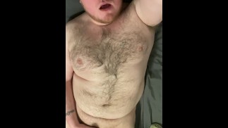 Cachorro de oso se masturba y dispara semen