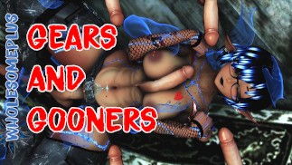 Gears and Gooners: Gangbang Cyber Goth Mom po uratowaniu.