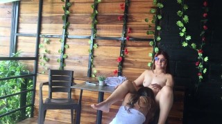 sex with my friend in a cabin, we masturbate until we have orgasm.