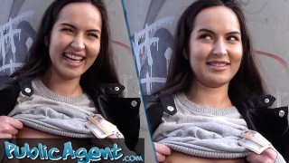 Public Agent - Cute estudante universitário russo convencido a foder do lado de fora