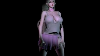 3D gros seins asiatique pute portant sexy drss