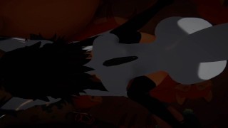 Акула будит друга от сна большим членом и сеансами разведения (vrchat)