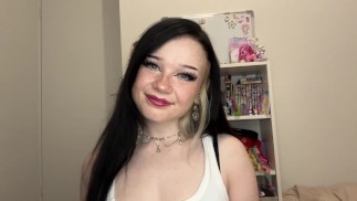 beautiful girl stares into your eyes lovingly